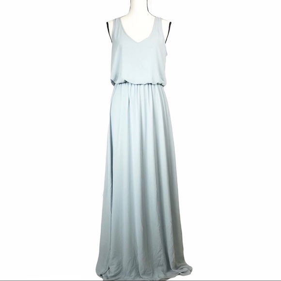 NWOT SMYM Kendall Steel Blue Maxi Dress - Picture 2 of 9